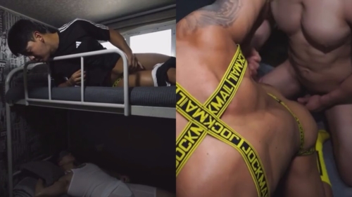 Hostel boyz XXX หนังXเกย์ญี่ปุ่น นักบอลหื่นแอบส่องควยเพื่อน ชักว่าว อดจัยมะไหว แอบไปลักหลับจากนั้น ครางจี๊ดดด